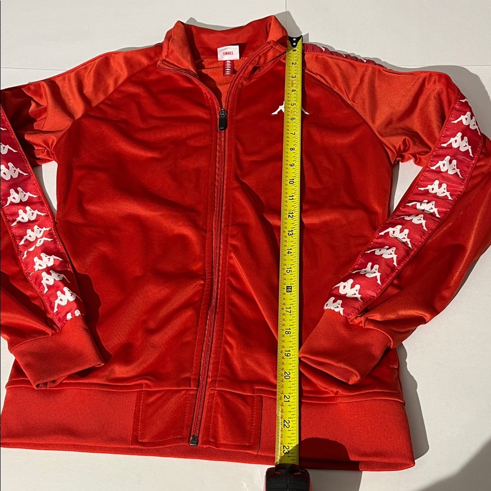 Kappa 222 Banda Anniston Slim Track Jacket Red Small - Picture 4 of 6